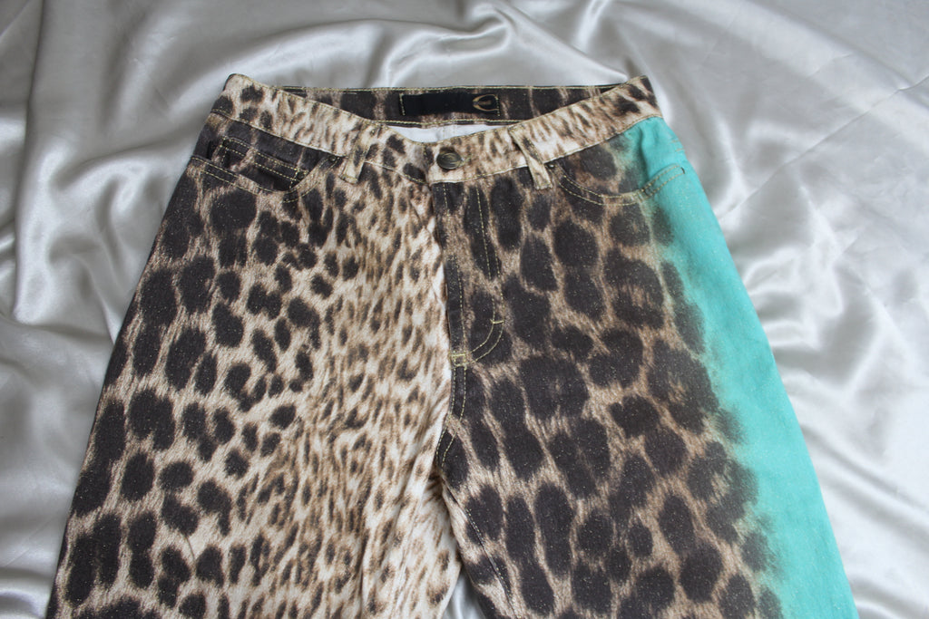 Just Cavalli Leopard Print Jeans 26''