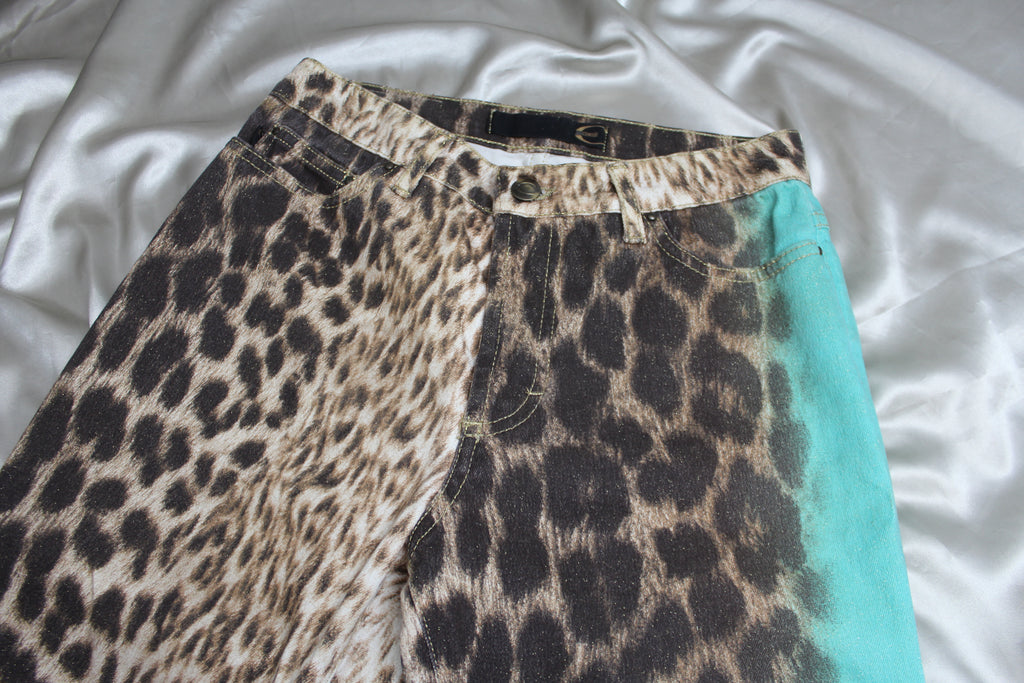 Just Cavalli Leopard Print Jeans 26''