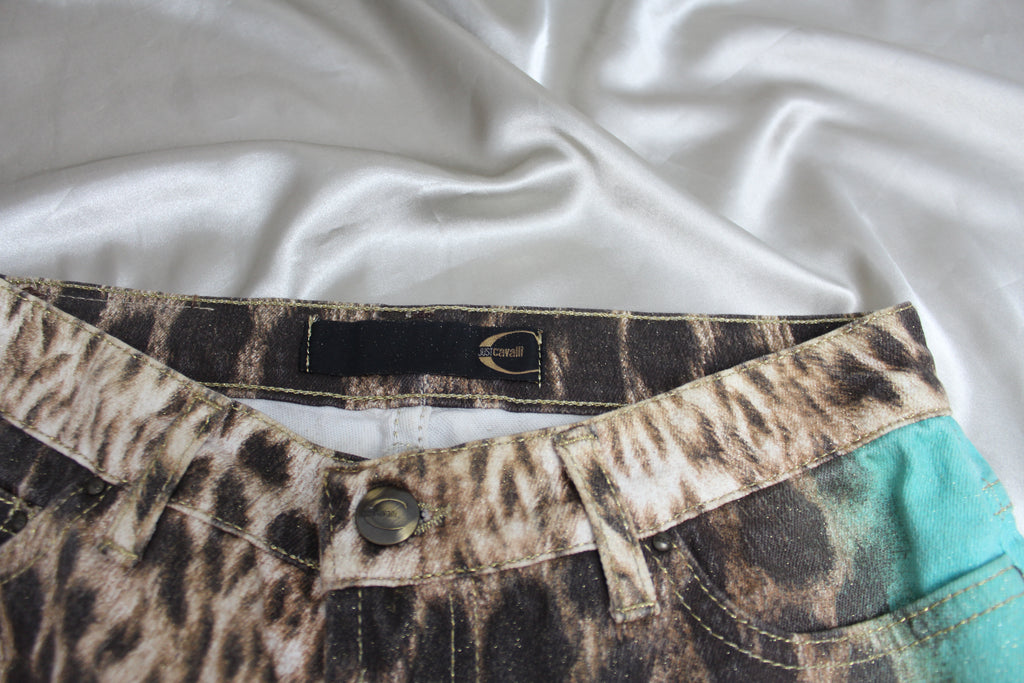 Just Cavalli Leopard Print Jeans 26''