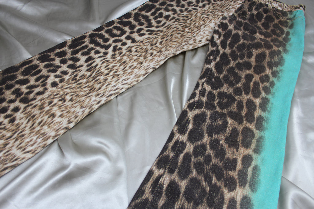 Just Cavalli Leopard Print Jeans 26''