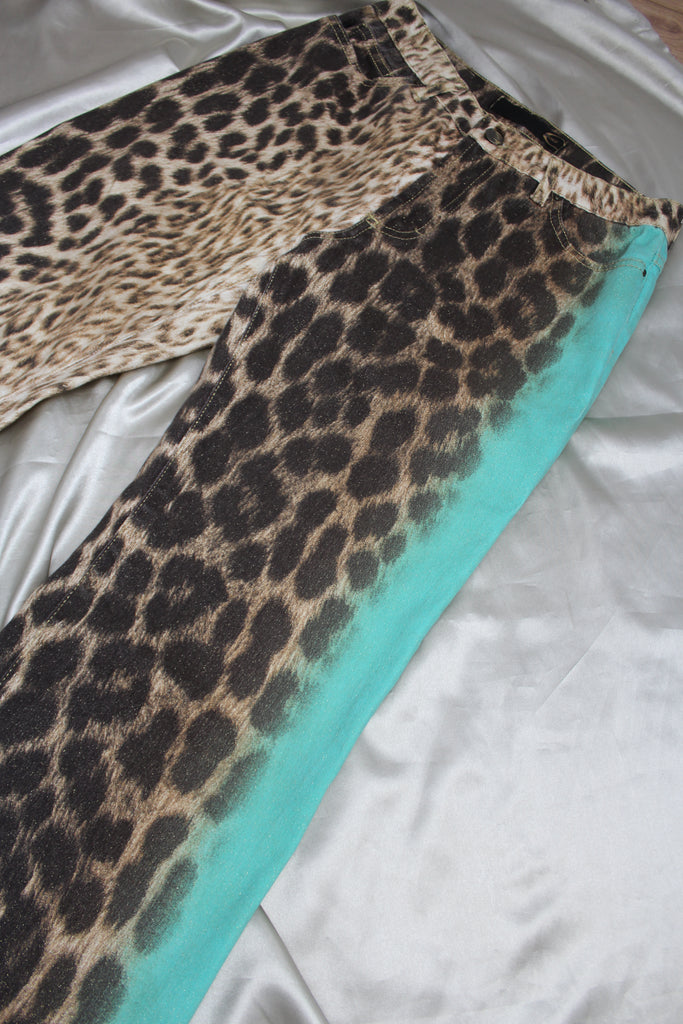 Just Cavalli Leopard Print Jeans 26''