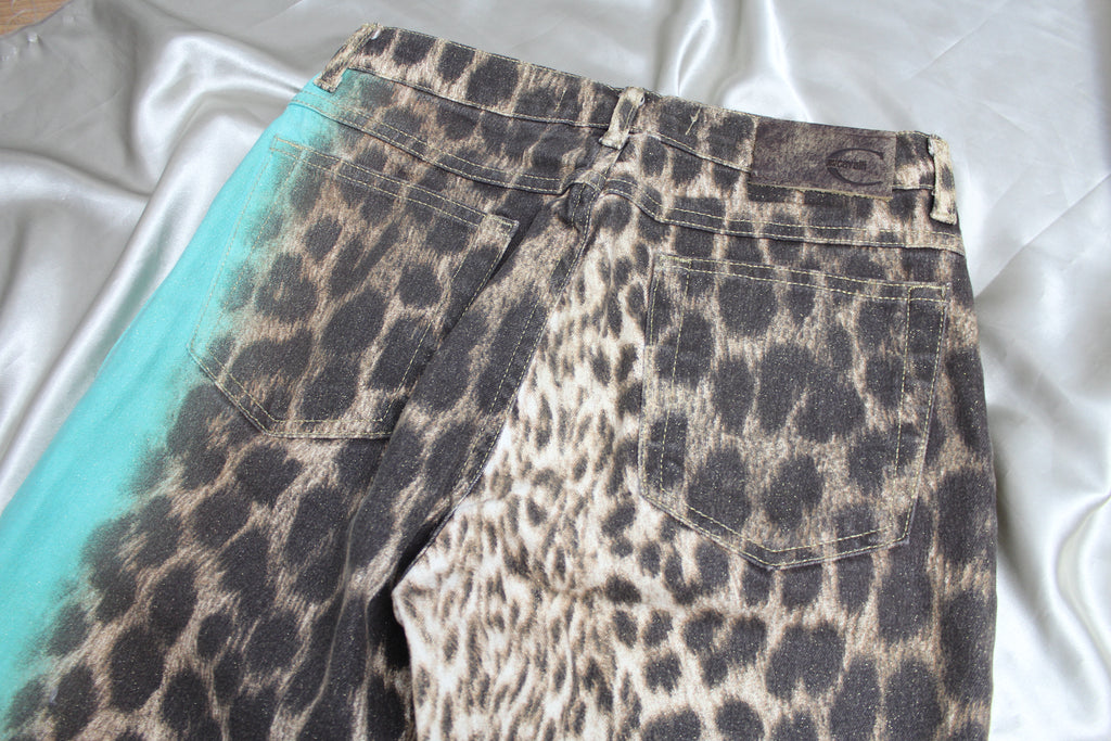 Just Cavalli Leopard Print Jeans 26''