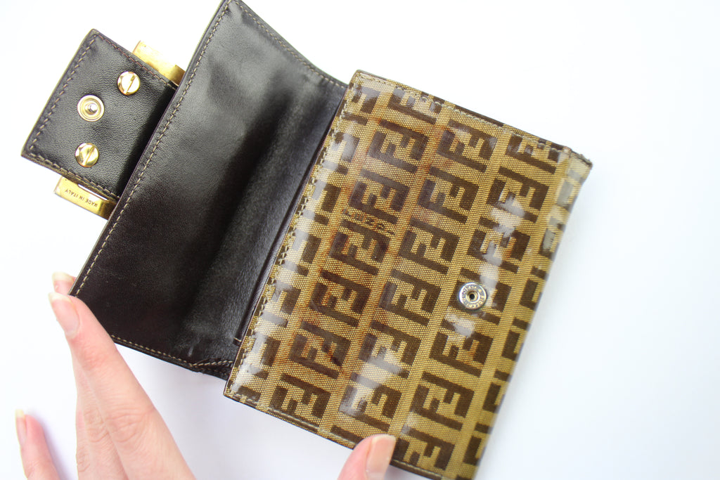 Fendi Zucca Vinyl Coated Purse