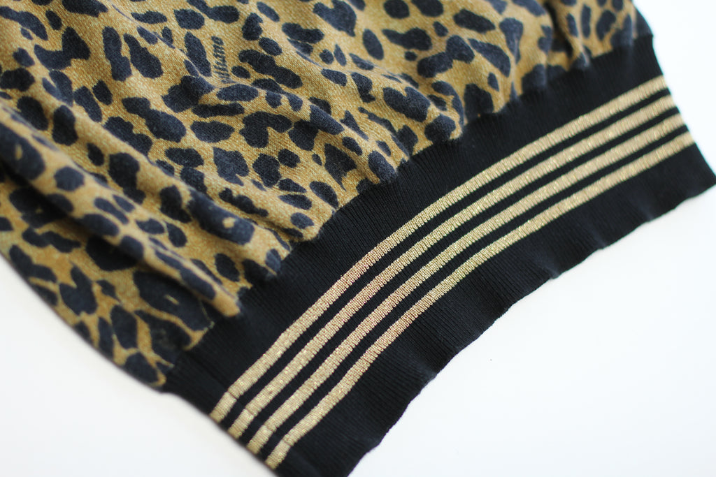John Galliano Leopard Print Sweater Dress - Small