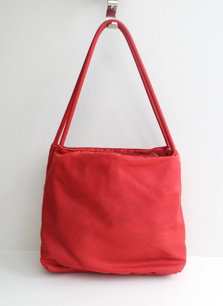 Prada Red Nylon Mini Shoulder Bag