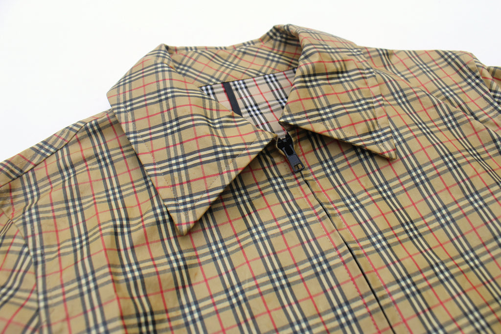 Burberry Vintage Nova Check Coated Jacket EU 38