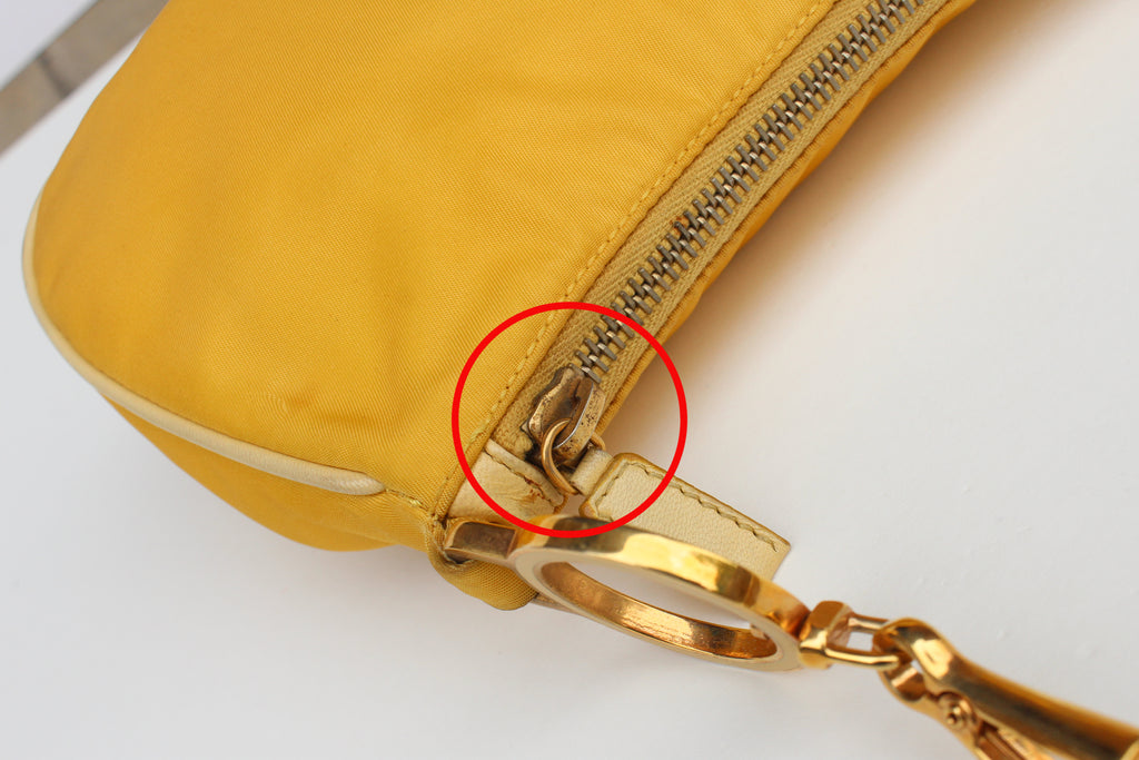 Prada Deep Yellow Tessuto Mini Shoulder Bag