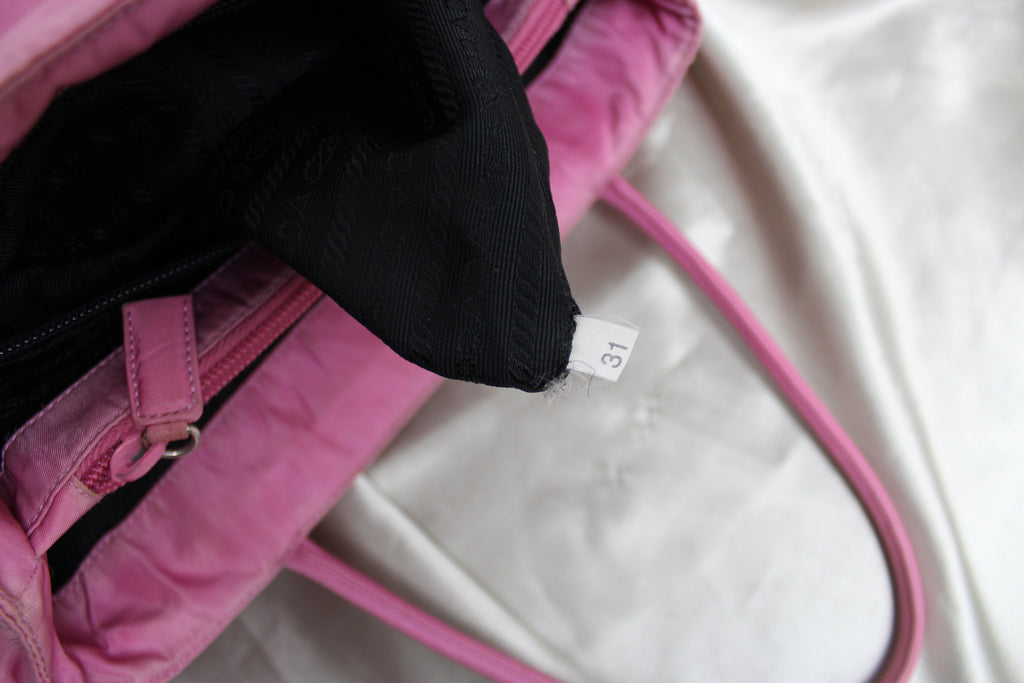 Prada Pink Nylon Tote Bag