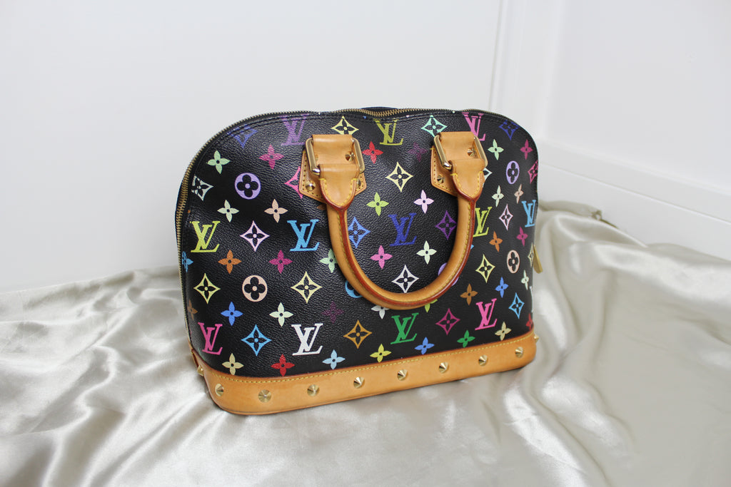 Louis Vuitton Black Multicolour Monogram Alma PM Bag
