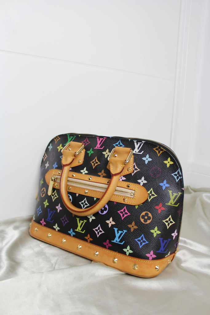 Louis Vuitton Black Multicolour Monogram Alma PM Bag