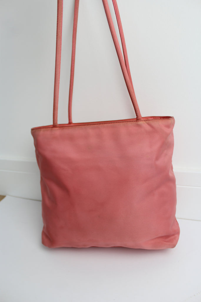 Prada Tessuto Nylon Tote Bag in Bright Pink