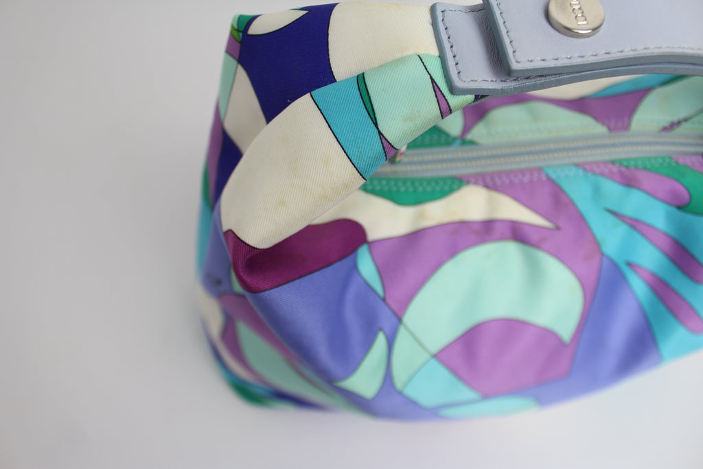 Emilio Pucci Tessuto Colorful Abstract Handbag