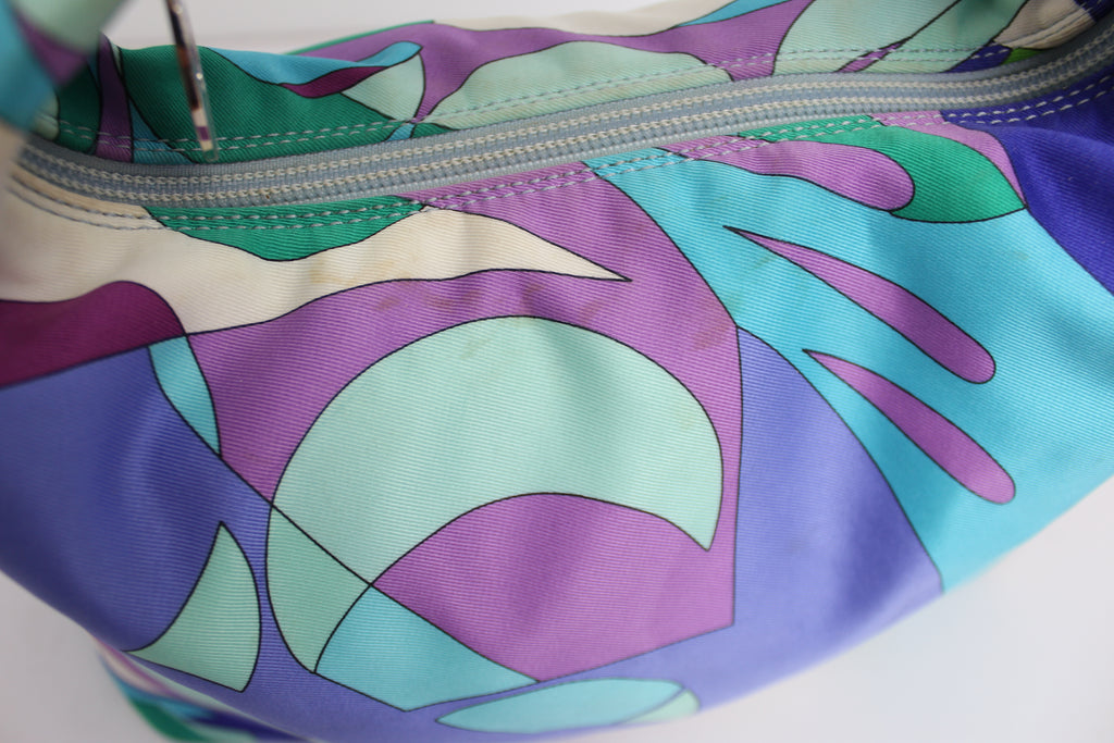 Emilio Pucci Tessuto Colorful Abstract Handbag