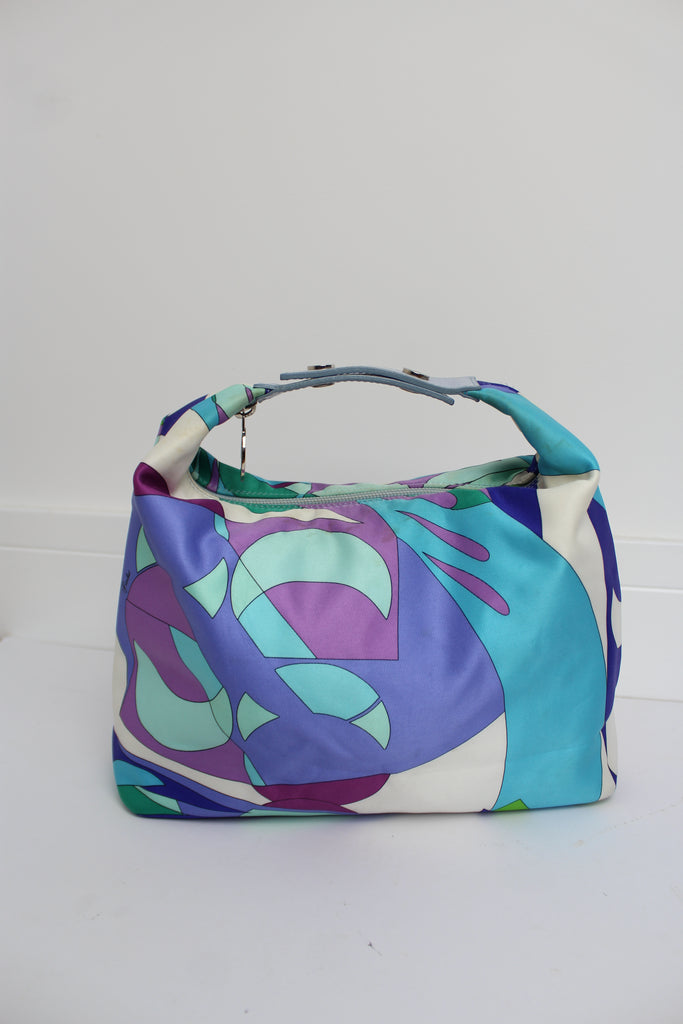 Emilio Pucci Tessuto Colorful Abstract Handbag