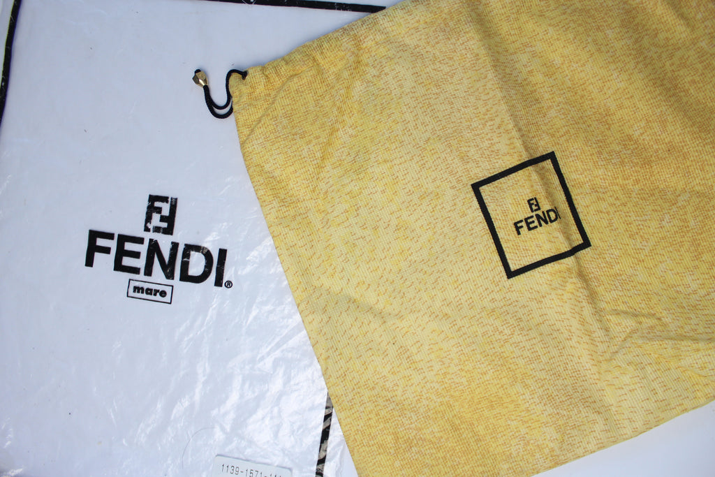 Fendi White Logo Terry / Towel Sleeveless Top EU 40