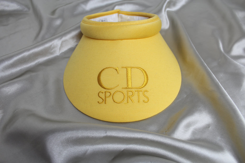 Christian Dior Sports Yellow Sun Visor