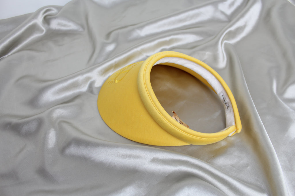 Christian Dior Sports Yellow Sun Visor