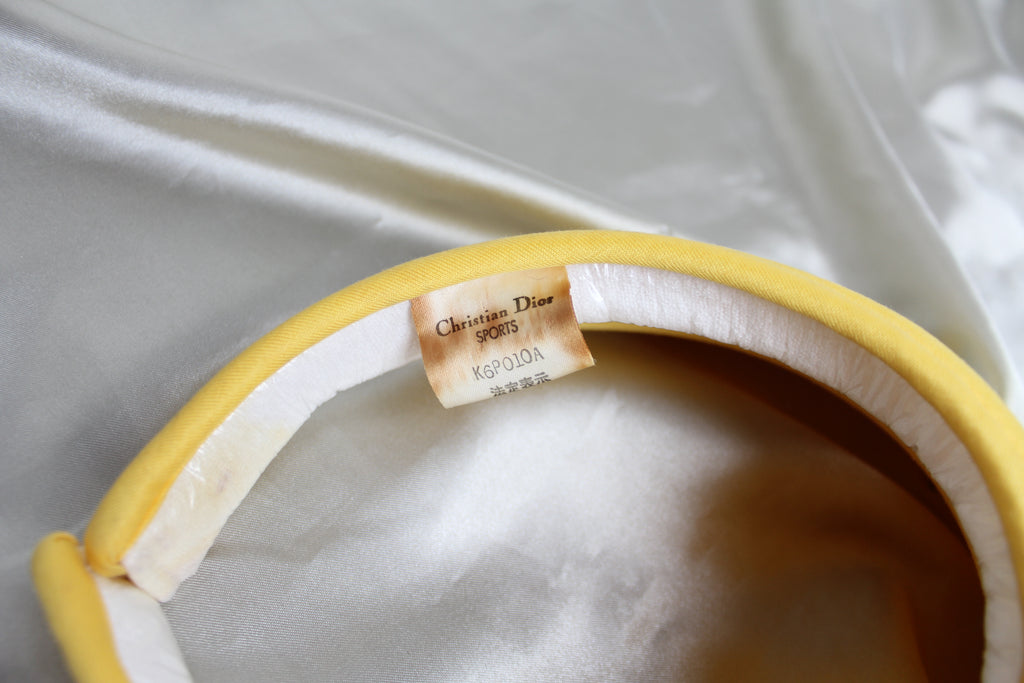 Christian Dior Sports Yellow Sun Visor