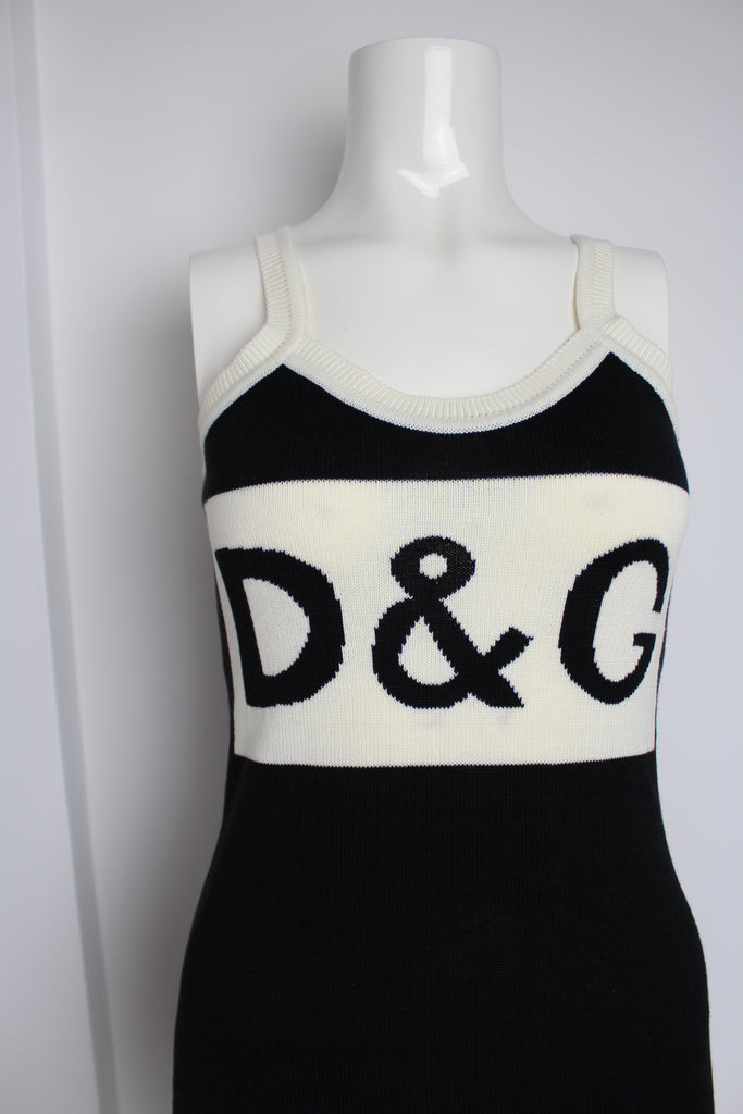Dolce & Gabbana Logo Knit Tank Top Small