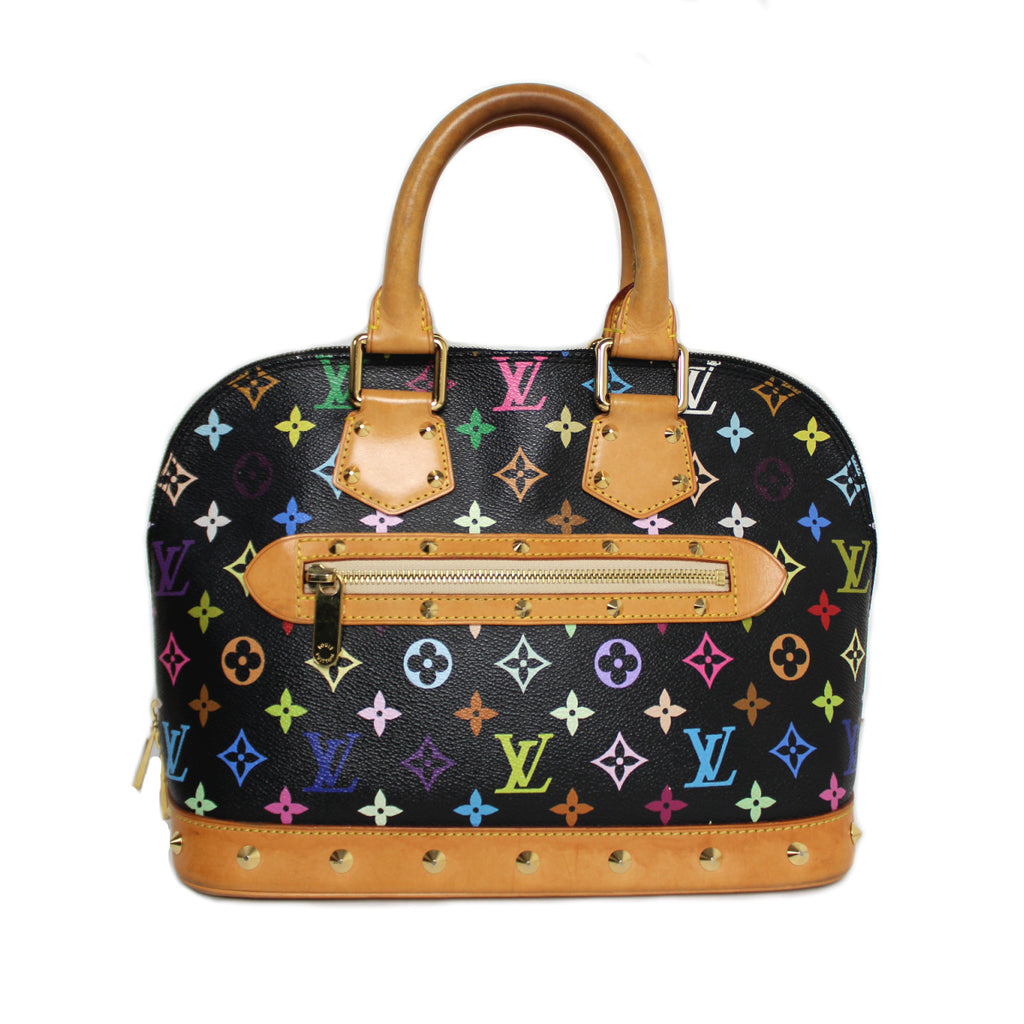 Louis Vuitton Black Multicolour Monogram Alma PM Bag