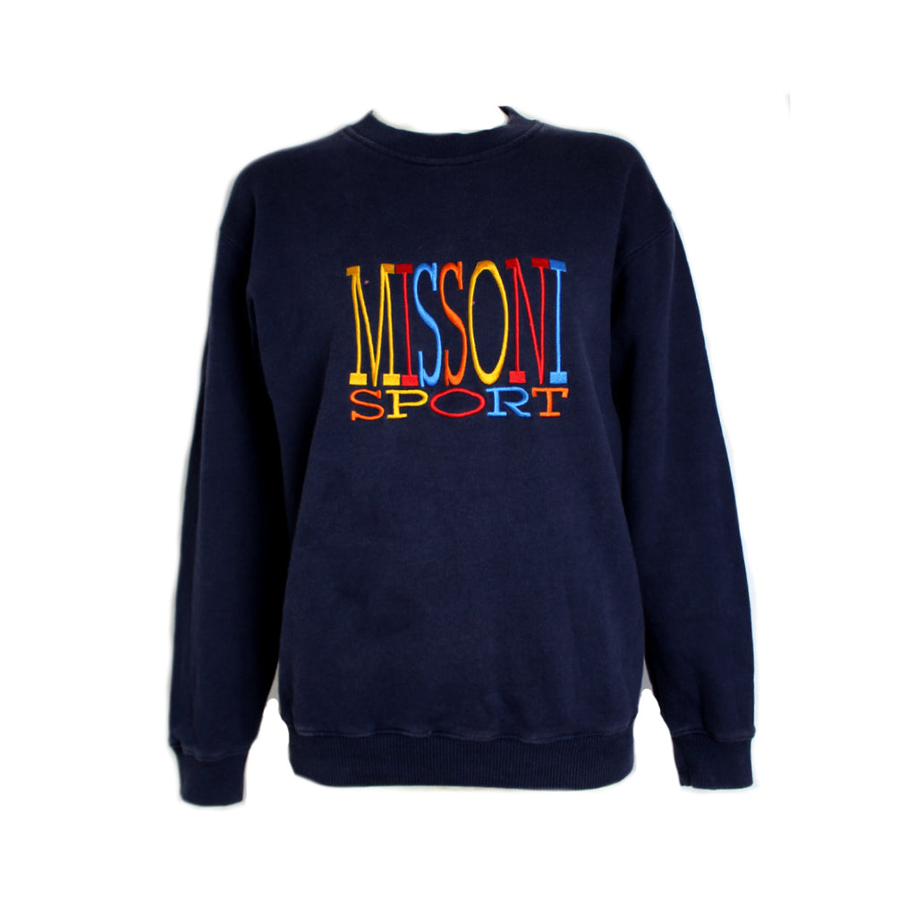 Missoni Sport Navy Logo Sweatshirt