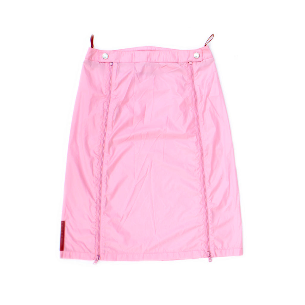 Prada Sport / Linea Rossa 1990's Pink Nylon Skirt 38