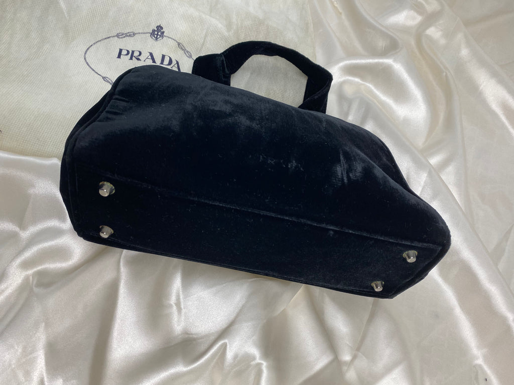 Prada Black Velvet Handbag