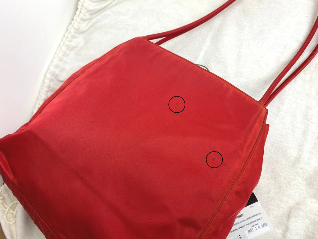 Prada Red Nylon Shoulder Bag