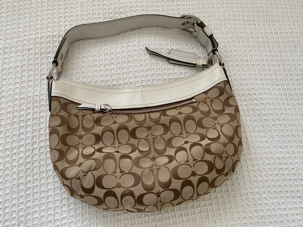 Coach Monogram Canvas Shoulder Bag