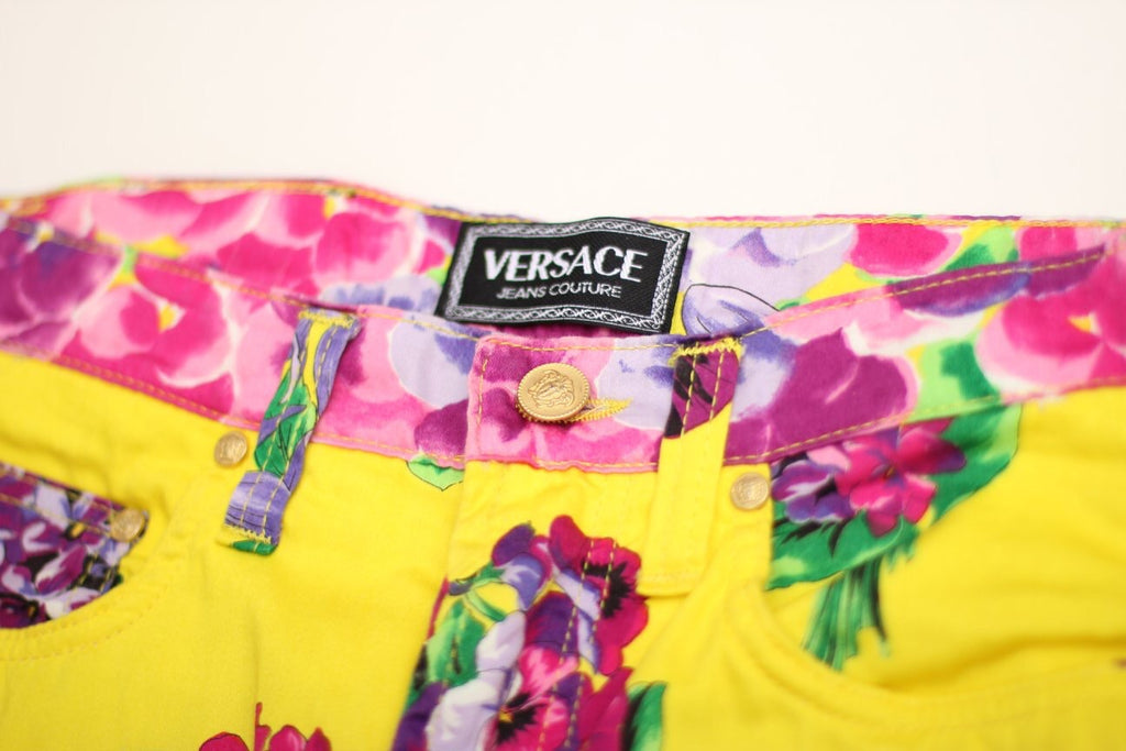 Versace Flower Power Jeans UK 8