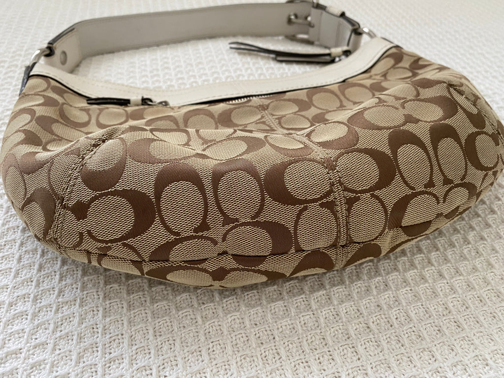 Coach Monogram Canvas Shoulder Bag