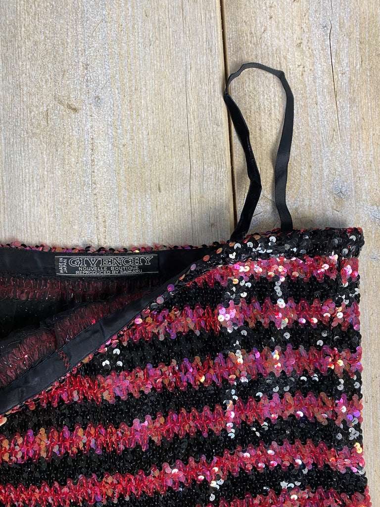 Givenchy Pink & Black Sequin Cami Top