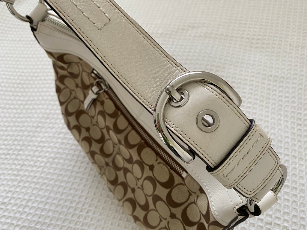 Coach Monogram Canvas Shoulder Bag