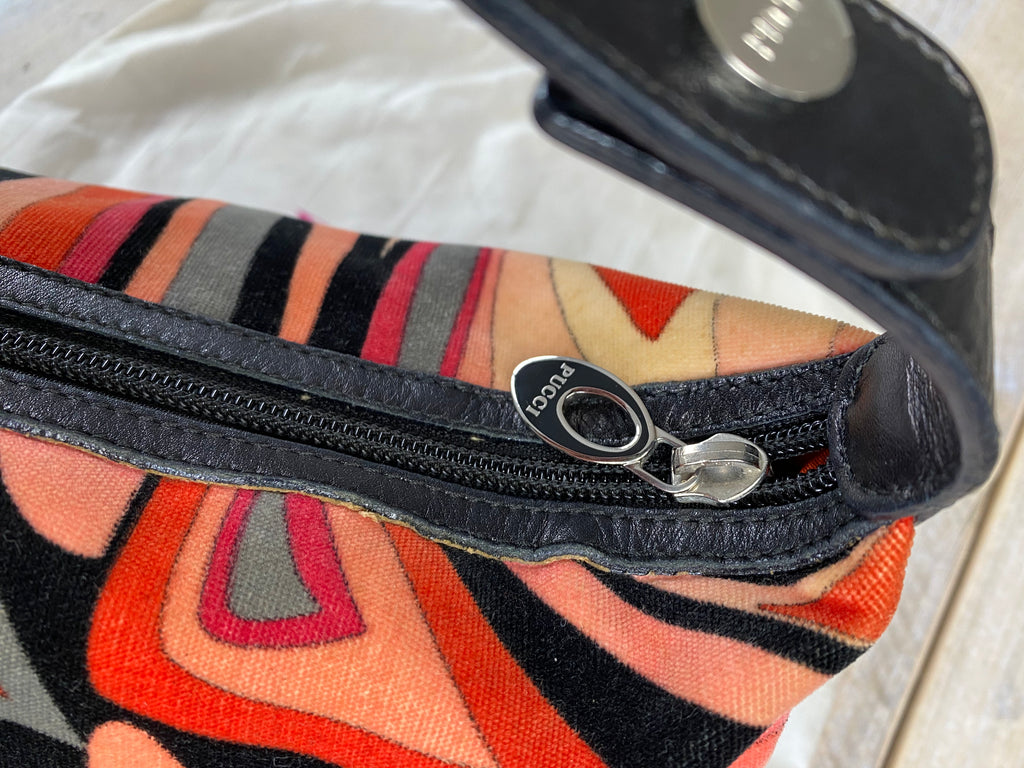 Emilio Pucci Black Swirl Handbag