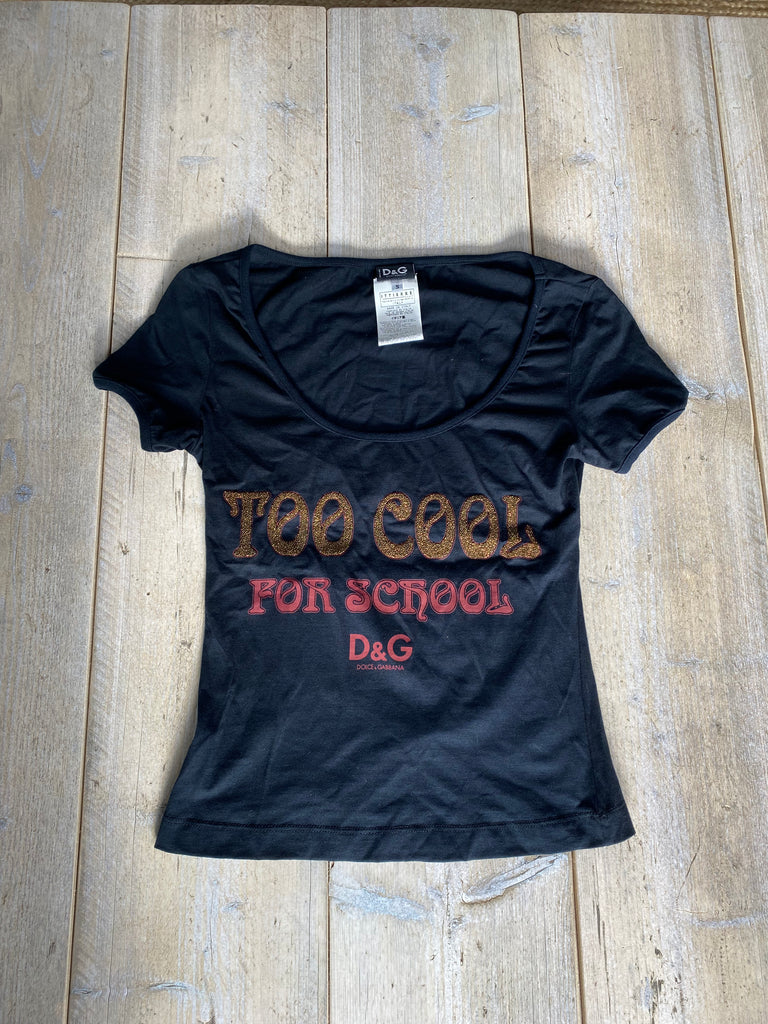 Dolce & Gabbana 'Too Cool For School' Graphic T-shirt