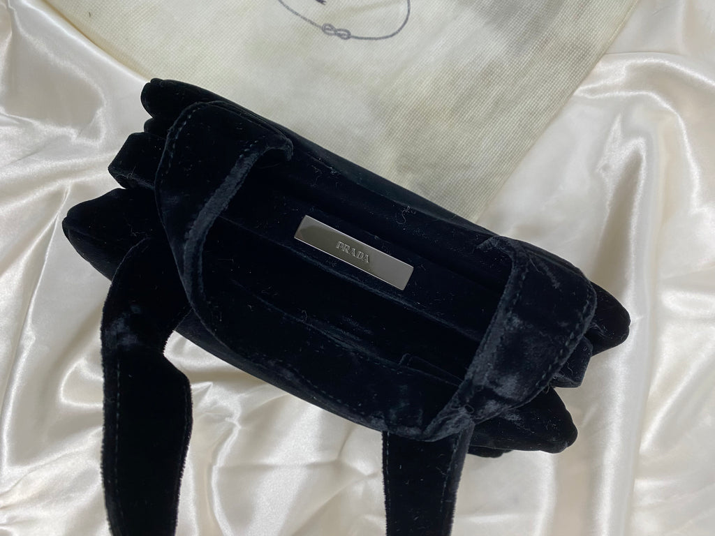 Prada Black Velvet Handbag