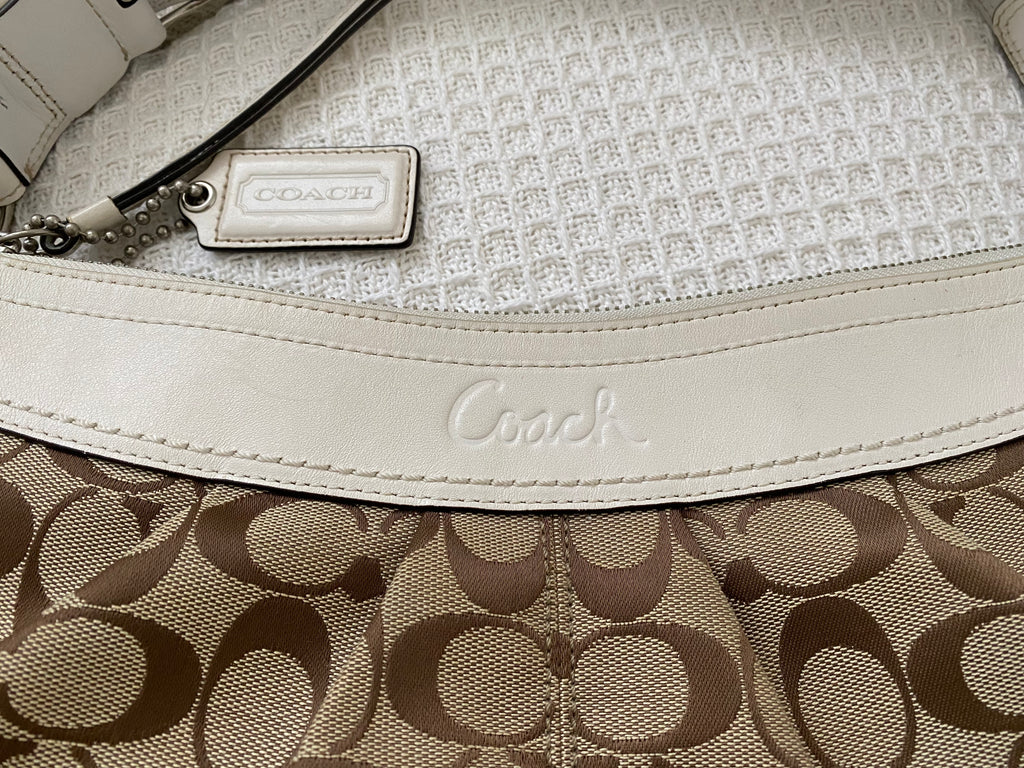 Coach Monogram Canvas Shoulder Bag