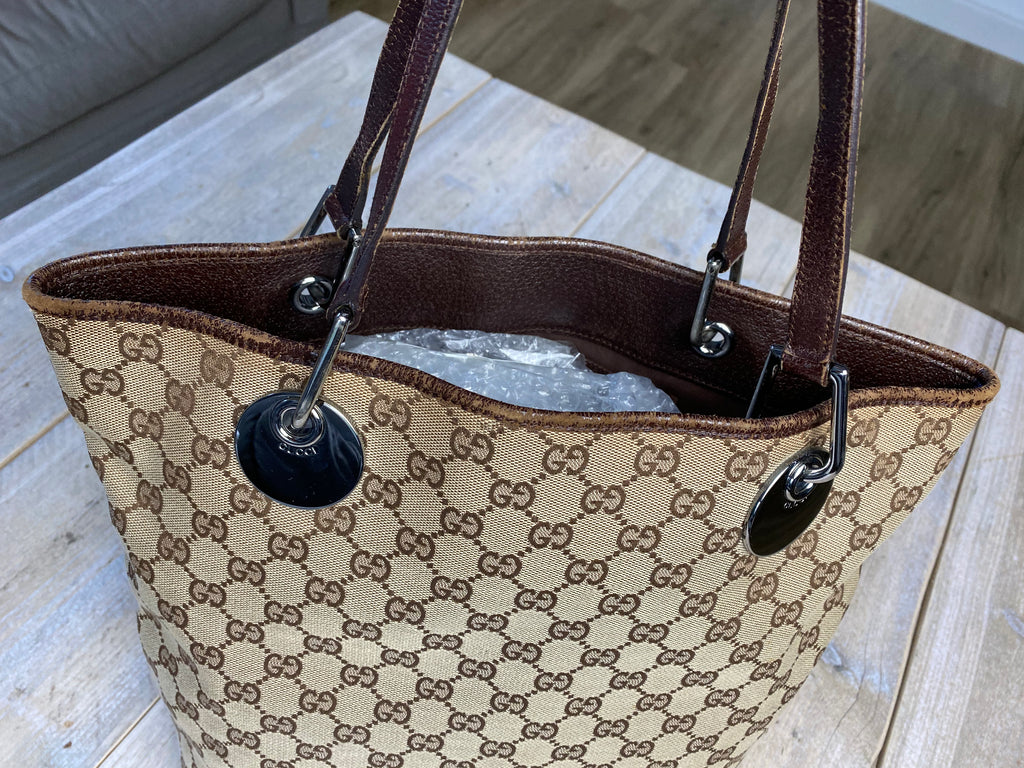 Gucci 'Eclipse' Logo Monogram Canvas Tote Bag