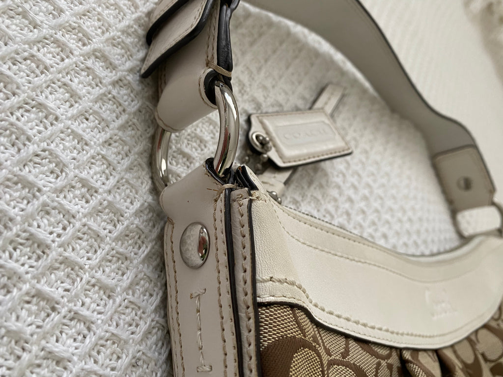 Coach Monogram Canvas Shoulder Bag