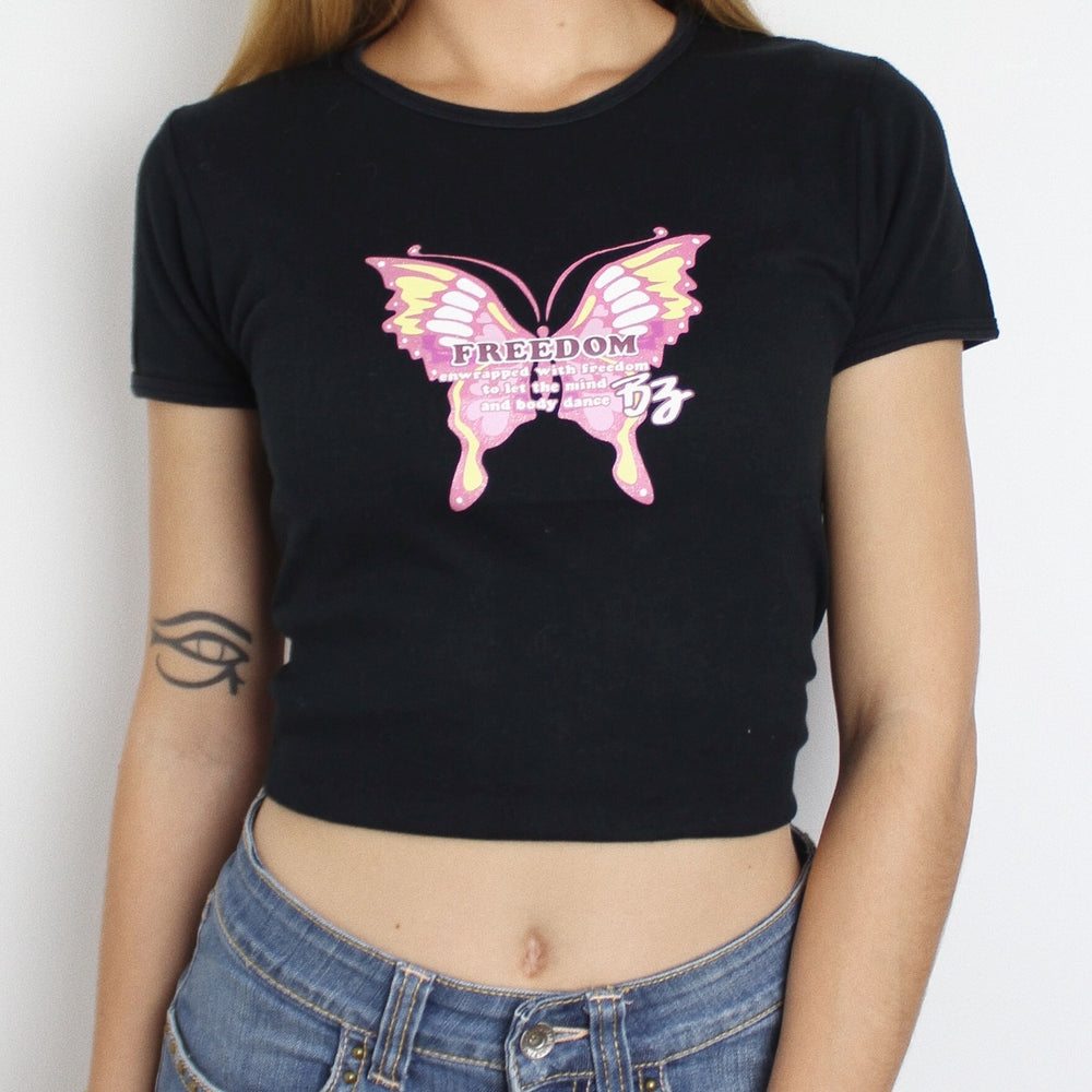 California Beach Wear Freedom Butterfly T-Shirt