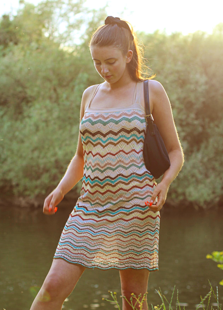 Missoni Crochet Knit Mini Dress 38 luxequarter