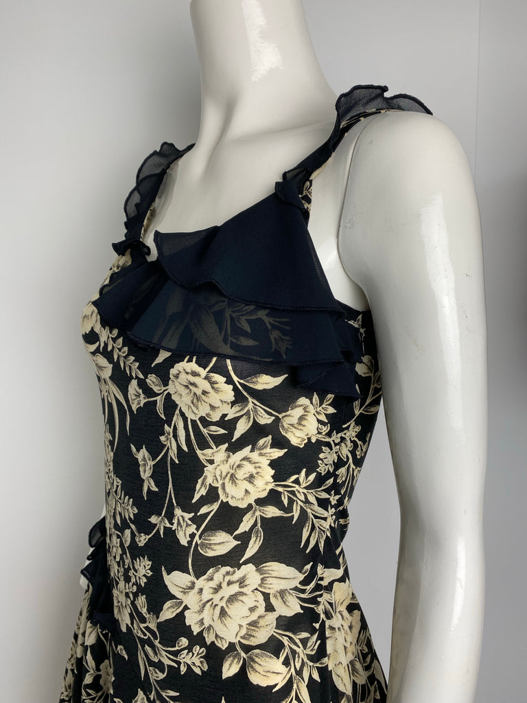 Morgan De Toi Black Floral Dress - S