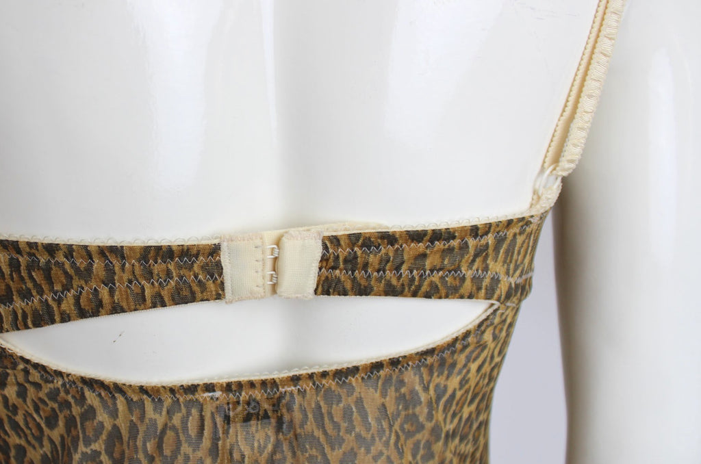 Dolce & Gabbana Leopard Print Sheer Slip Dress / Cami