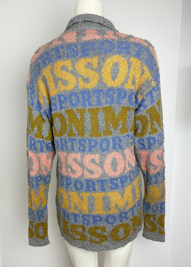 Missoni Sport Logo Fuzzy Knitted Top S-M