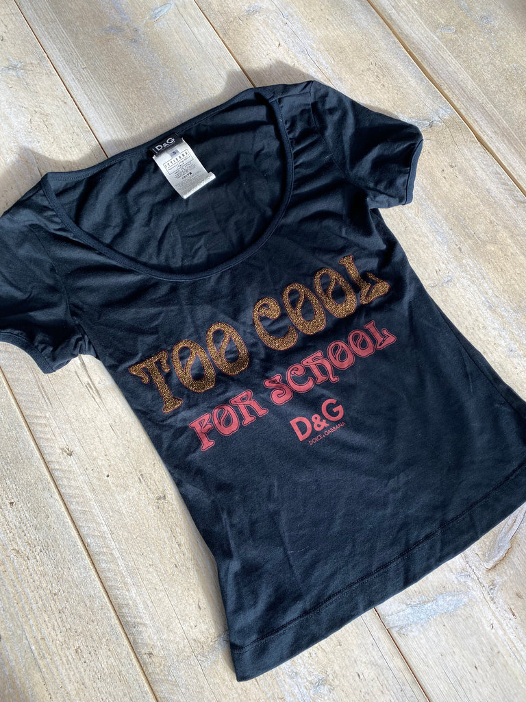 Dolce & Gabbana 'Too Cool For School' Graphic T-shirt