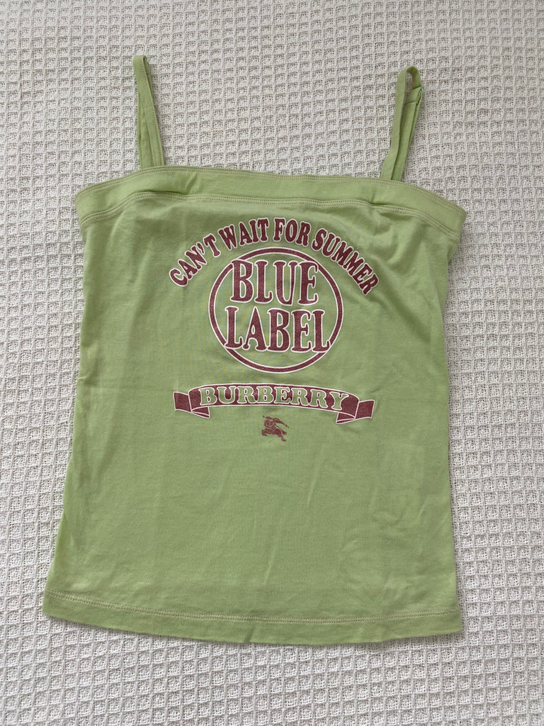 Burberry Summer Green Cami Top