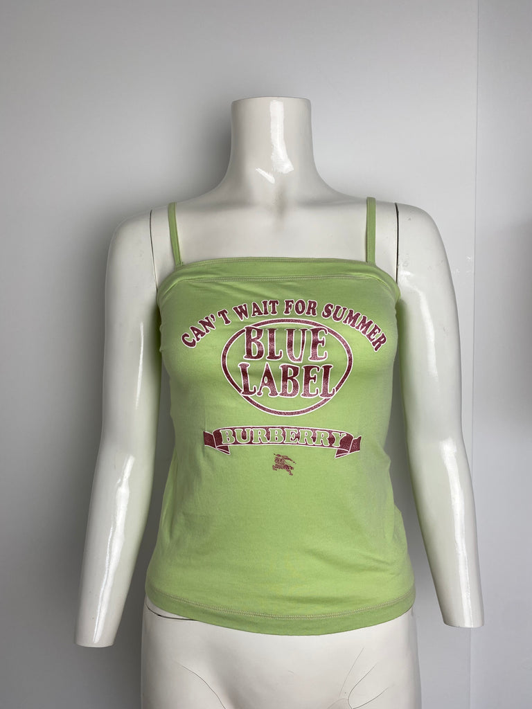 Burberry Summer Green Cami Top