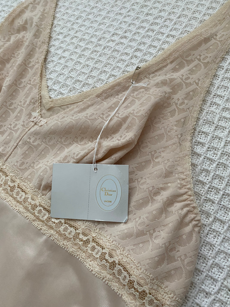 Christian Dior Monogram Lace Slip Dress